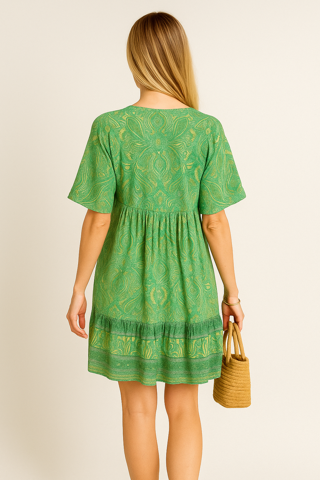 Midi Summer Dress With V-Neck – Lilienne
