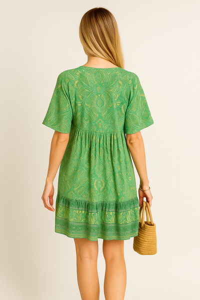 Midi Summer Dress With V-Neck – Lilienne