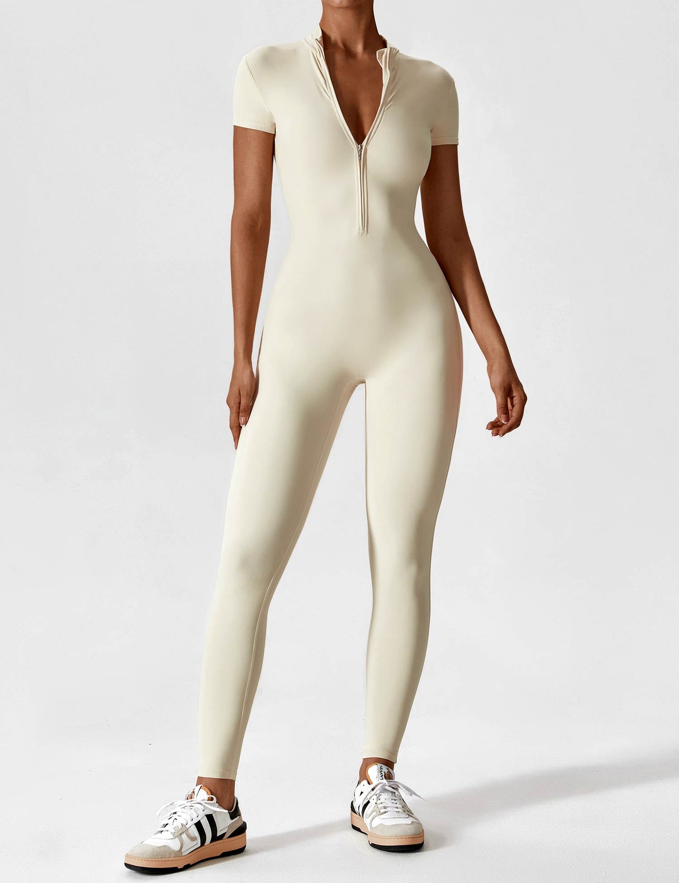 Black Zipper Jumpsuit – Sienna