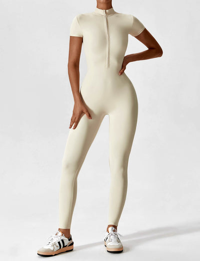 Black Zipper Jumpsuit – Sienna