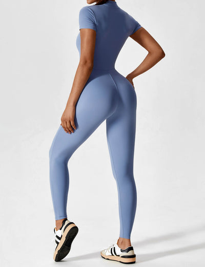 Black Zipper Jumpsuit – Sienna