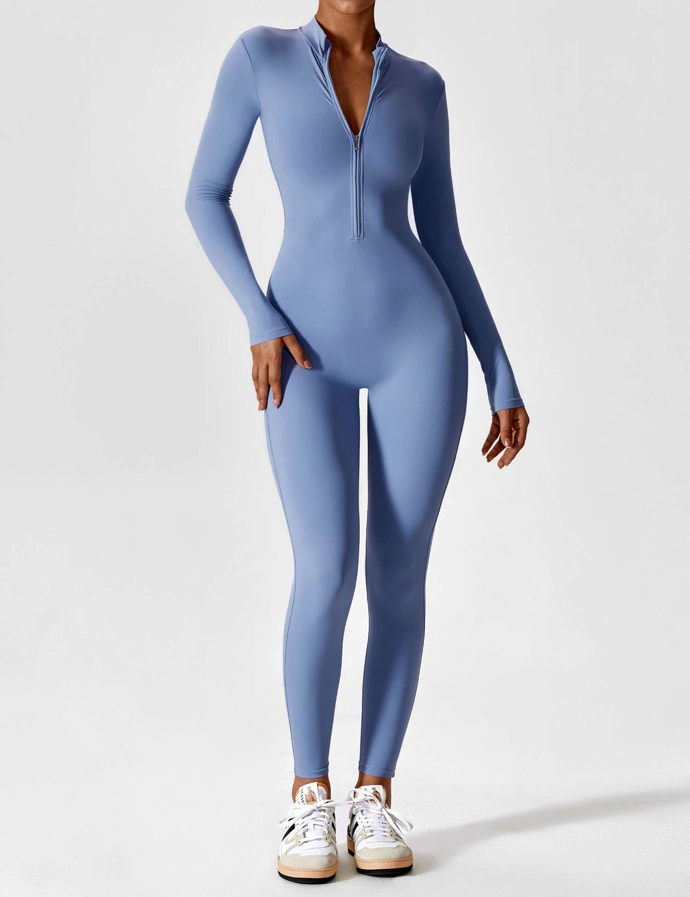 Black Zipper Jumpsuit – Sienna