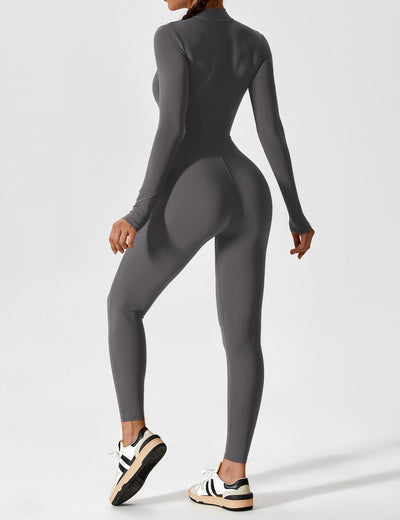 Black Zipper Jumpsuit – Sienna