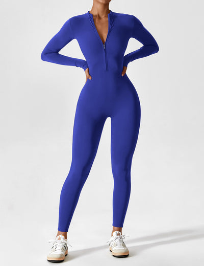 Black Zipper Jumpsuit – Sienna