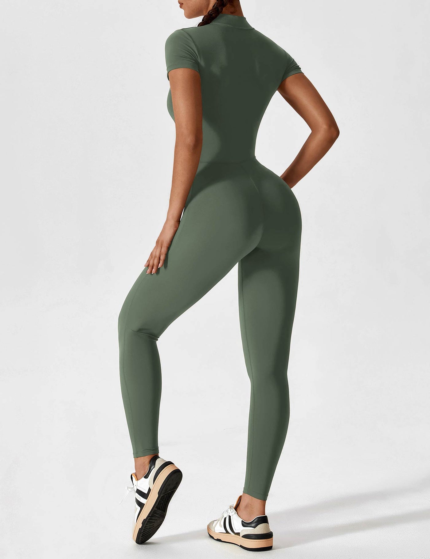 Black Zipper Jumpsuit – Sienna