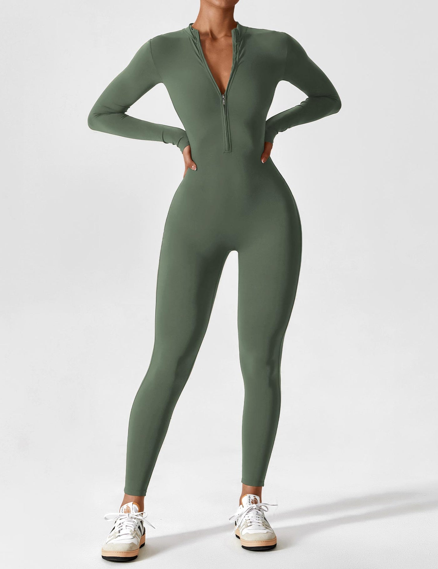 Black Zipper Jumpsuit – Sienna
