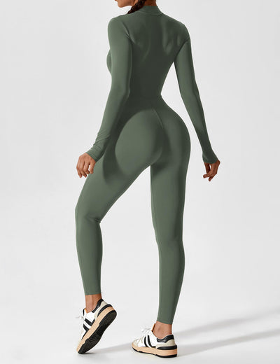 Black Zipper Jumpsuit – Sienna